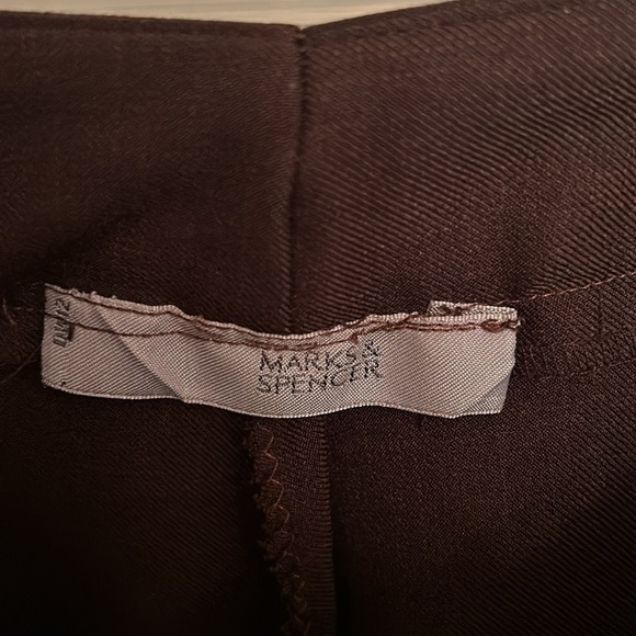 Marks & Spencer Brown dress pants, size UK 14, US 12 - Picture 3 of 6
